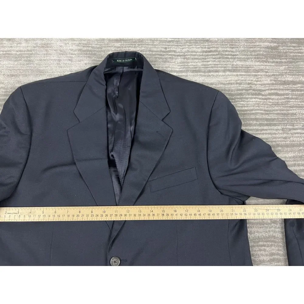 Ralph Lauren Blazer Mens 42S Blue Sport Coat‎ Jacket 2 Button Wool LRL
